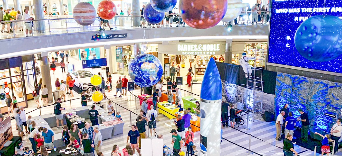 Mall of America Event in August 2022 - STEAM = Science, Technology, Engineering, Art, and Mathematics