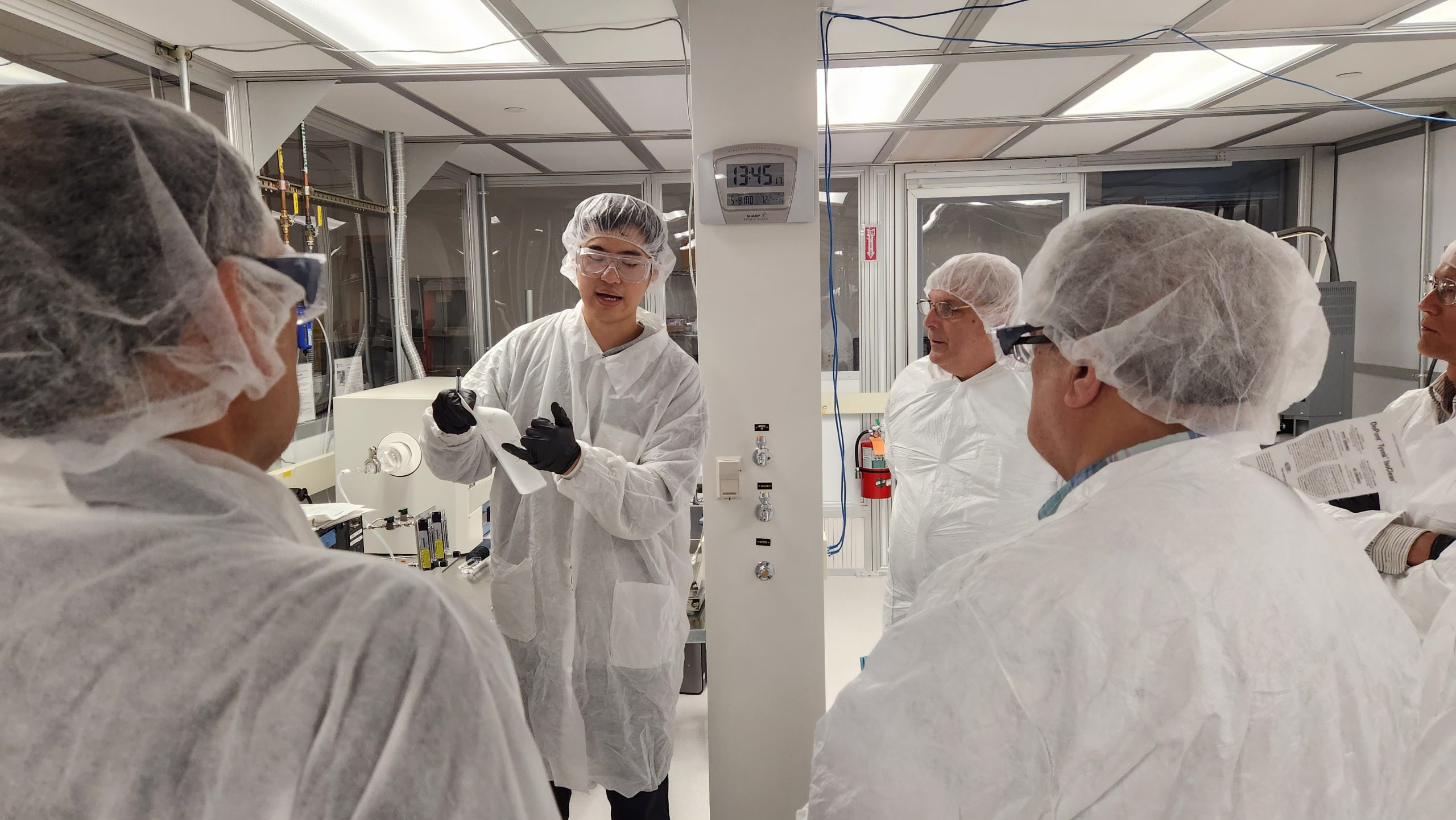 Clean room training session at Penn State University