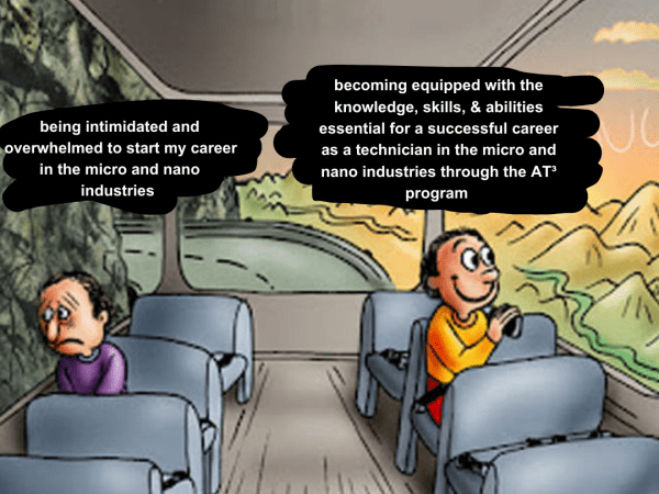 New AT3 Student initiative with Bus on the Move Meme.