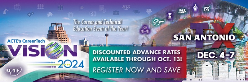 ACTE's CareerTech VISION conference 2024 _registration banner image