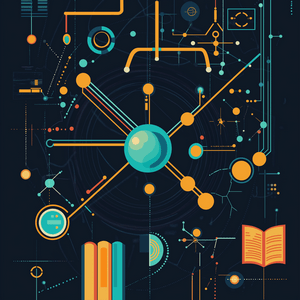 square image representing nanotechnology and education
