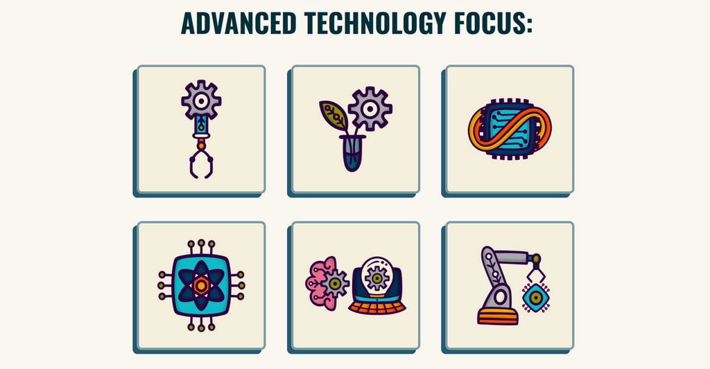 AT3 spans six focus areas of advanced technology: Advanced Manufacturing & Precision; Biotech; Micro and Nanotechnologies and Semiconductor Tech; Quantum Tech; Artificial Intelligence, Machine Learning & Computer Science; Robotics & Automation.