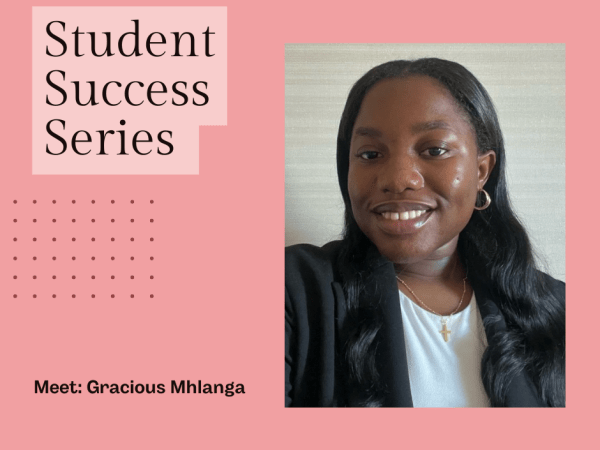 Student Success: An Interview with Gracious Mhlanga Student Success story with Gracious Mhlanga