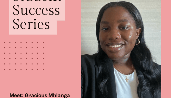 Student Success story with Gracious Mhlanga