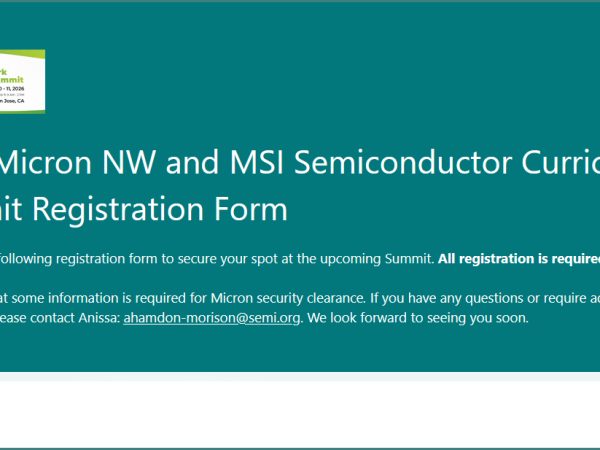 Micron NW and MSI Semiconductor Curriculum Summit _Register by Jan 23!! 2026 Micron NW / MSI Semiconductor conference