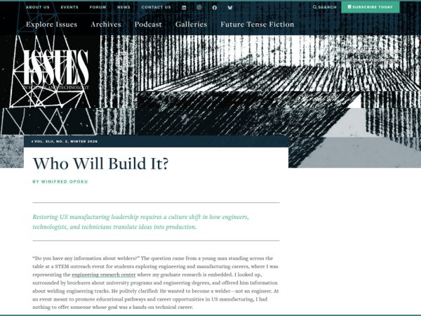 Who Will Build It? By Winifred Opoku
